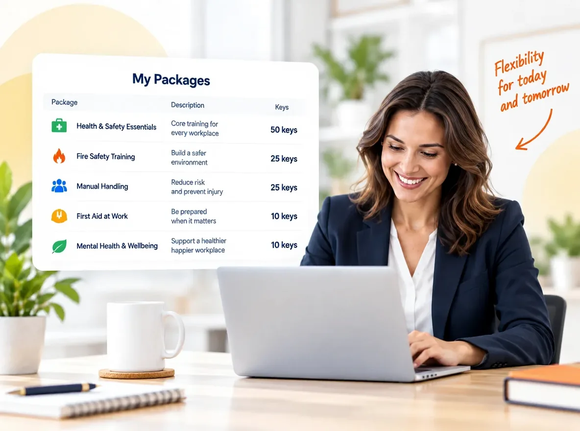 Business manager using Safety Courses Online training packages